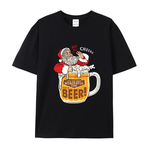 Unisex Christmas Theme Cotton T-Shirt